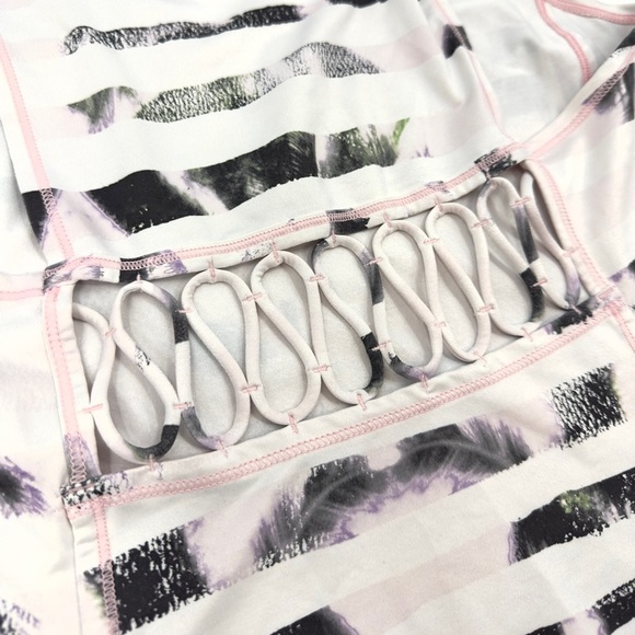 Lululemon SET Run Speed Shorts Sweaty Or Not Tank Size 10 Sunset Blush Quartz - Picture 5 of 16